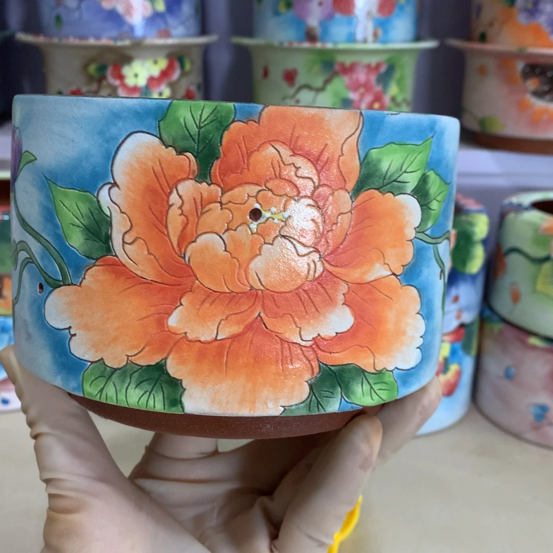 福利正品红陶花盆
