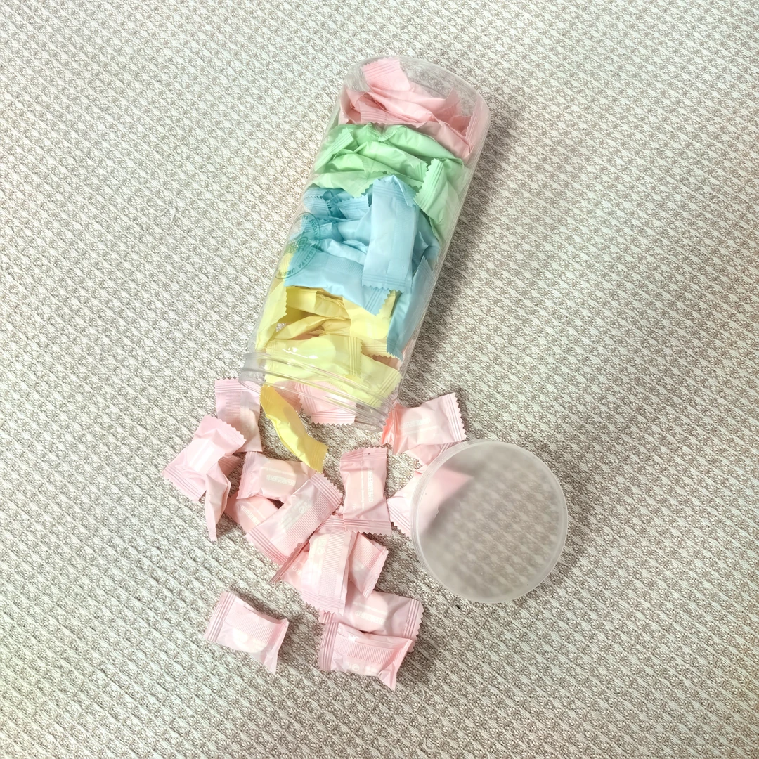 尾单独立包装一次性压缩洗脸巾毛巾（100粒）