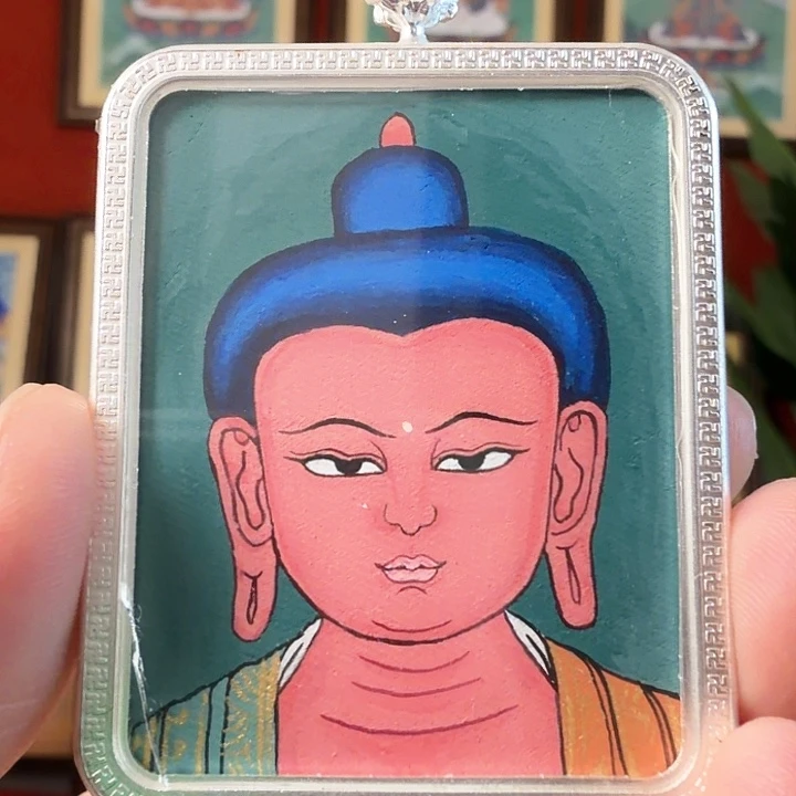 吊坠药老师-热贡纯手绘毛毛