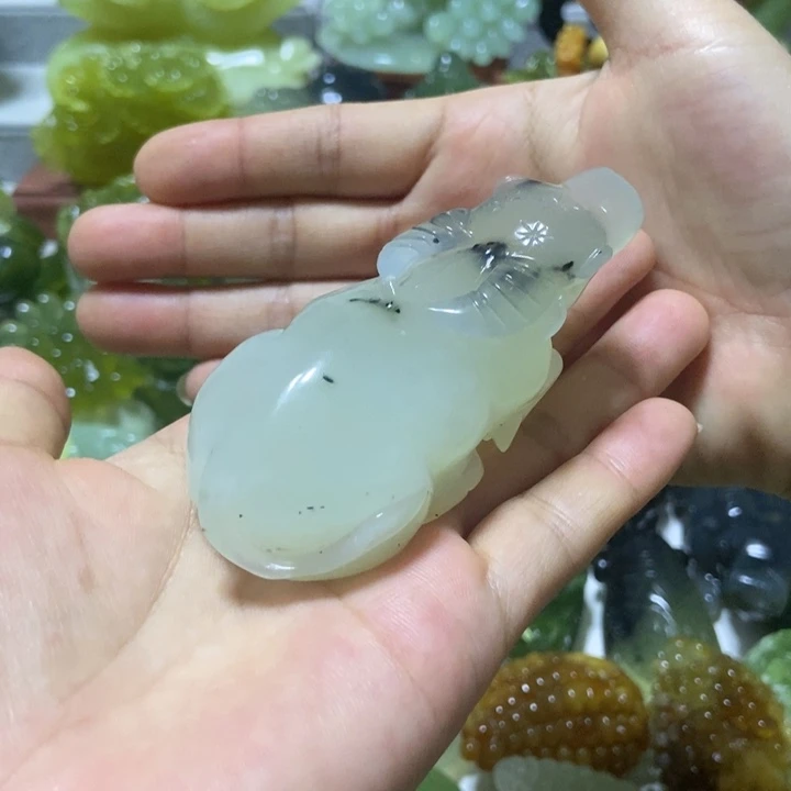 【闪购商品】未镶嵌蛇纹石玉把件曹*民