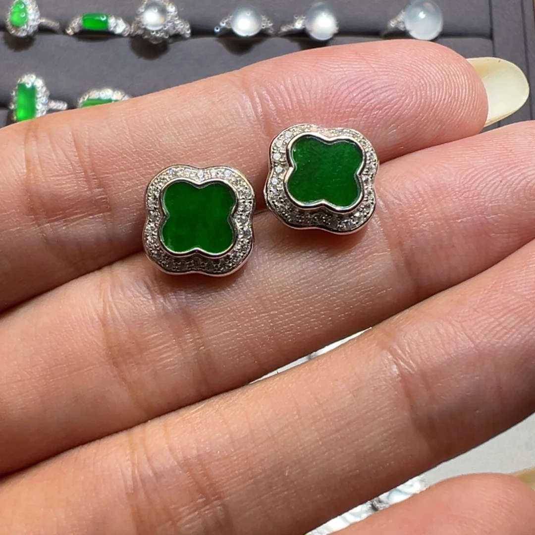 未镶嵌翡翠耳饰耳饰