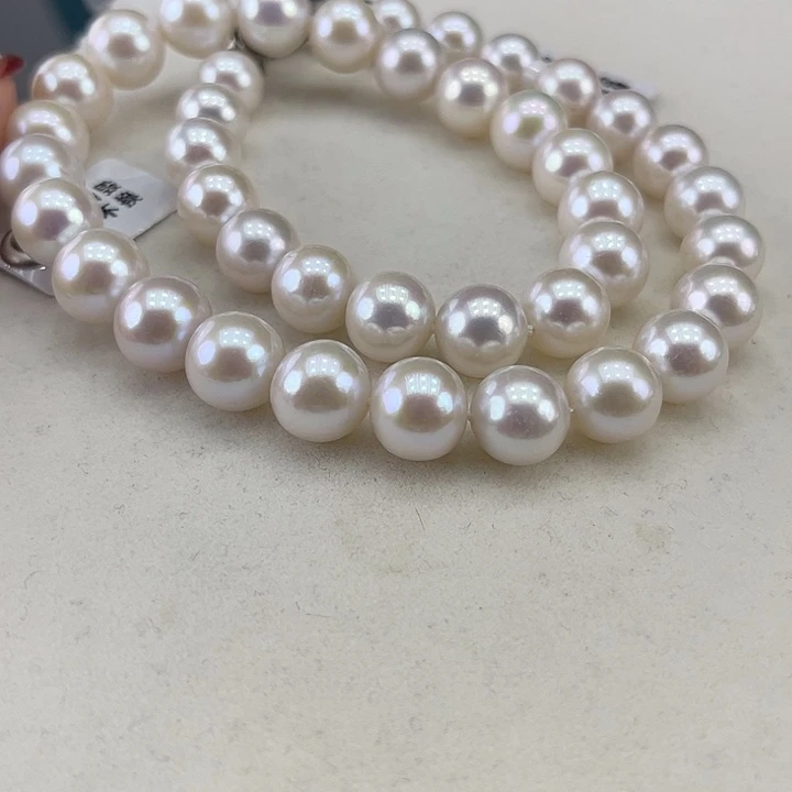 淡水珍珠银S925镶嵌颈饰11➕极光炫彩高品