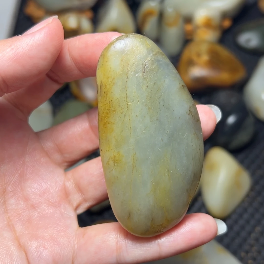 和田玉未镶嵌挂件70