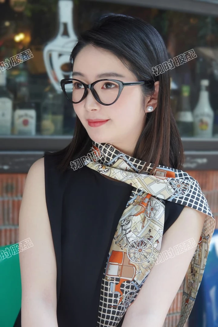 【初时丝绸】夏薄款复古马车长丝巾S315
