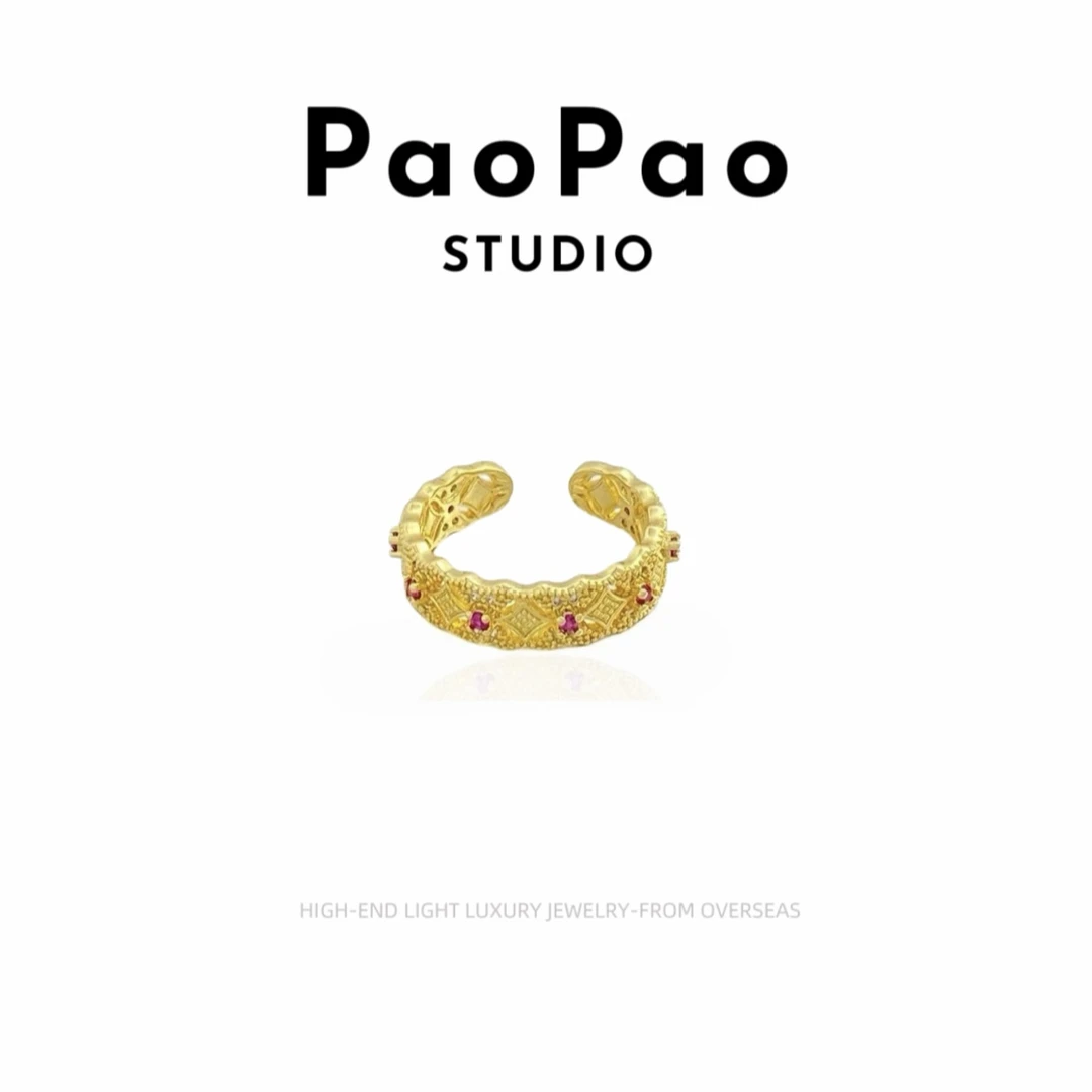 【金色蕾丝】可调节戒指CHANGE X 设计师款高定GP744