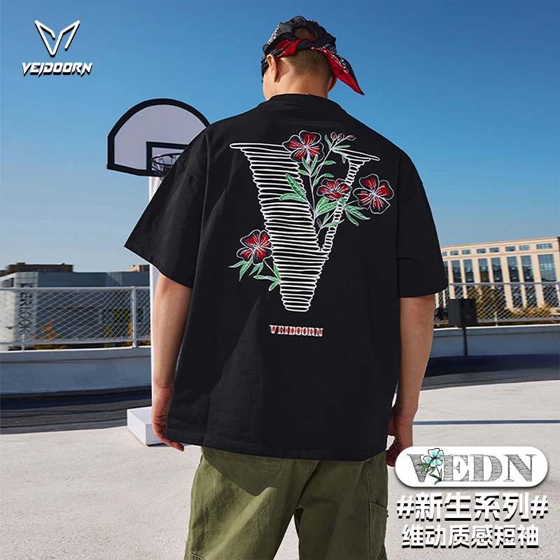 【热潮来袭】维动短袖新生棉T恤男美式篮球夏季运动透气