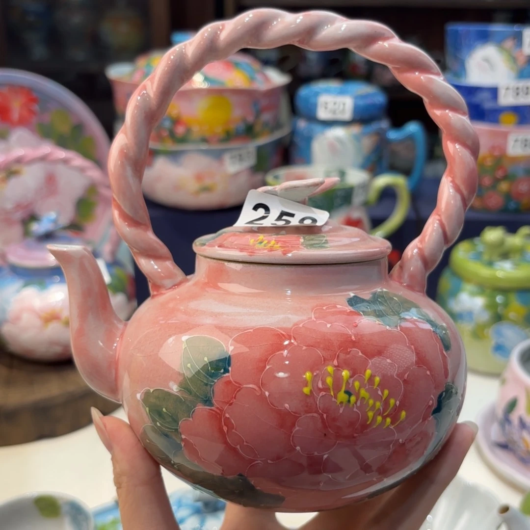 瓷片景德镇手绘高温釉下彩陶瓷茶具