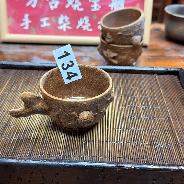 纯手工制作粗陶茶具