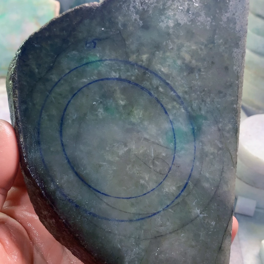 彬***定制翡翠未镶嵌手镯