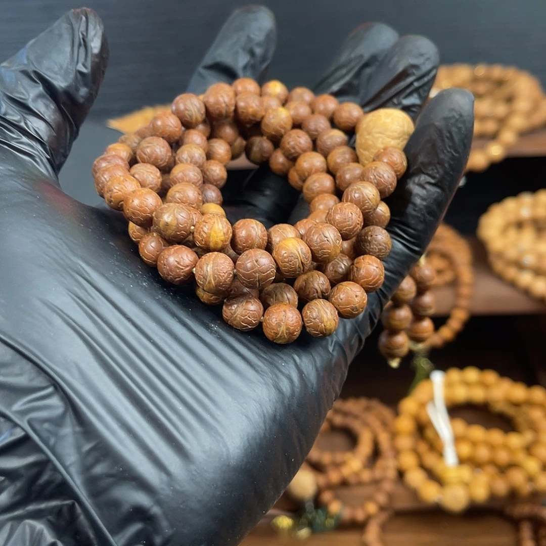 老***兵凤眼菩提吊坠酸枣核108