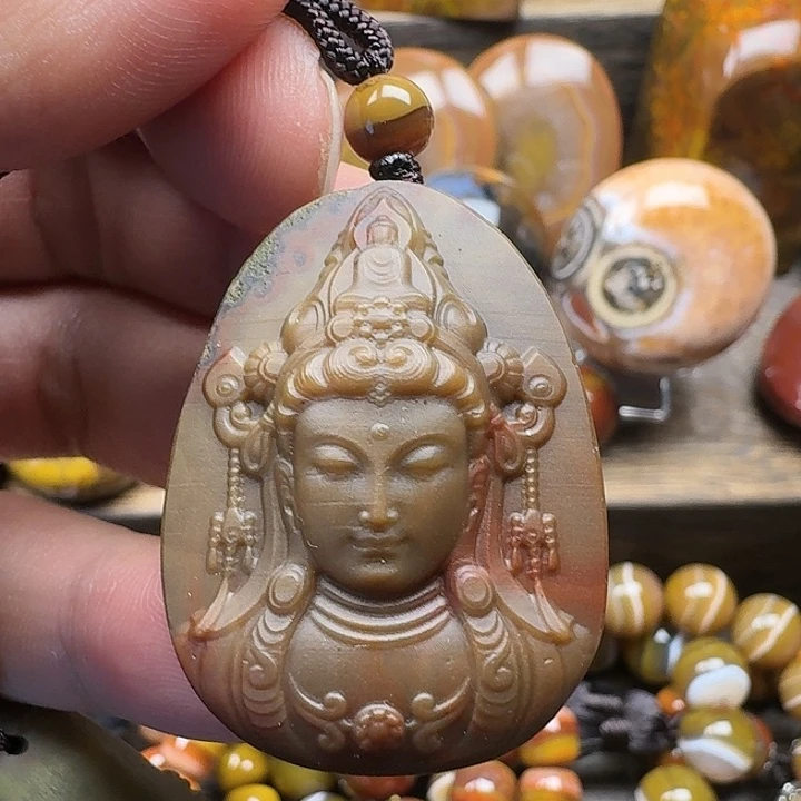 玛瑙/玉髓合金吊坠