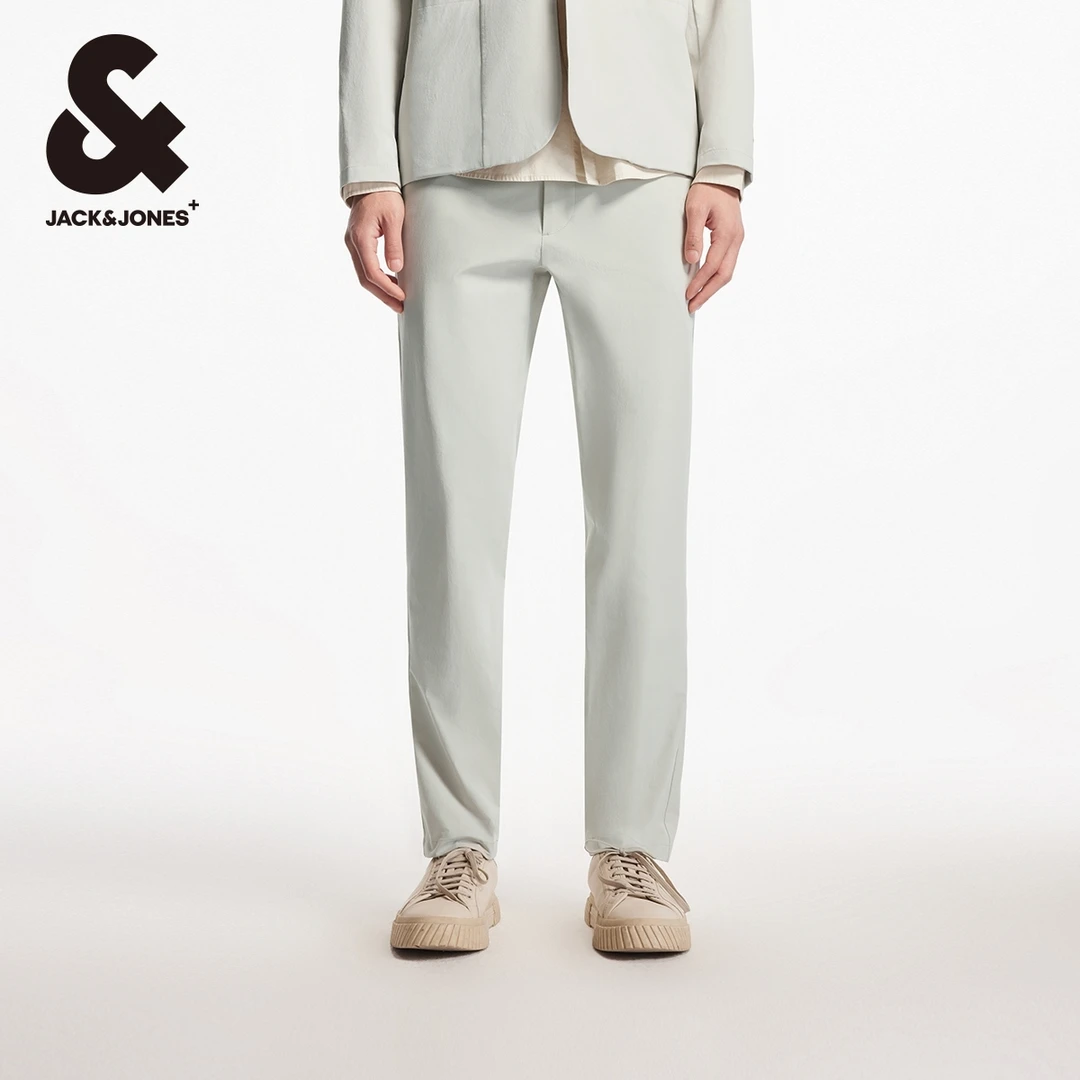 【商场同款】杰克琼斯夏季轻薄松紧腰头两侧插袋双侧臀兜裤长裤男装