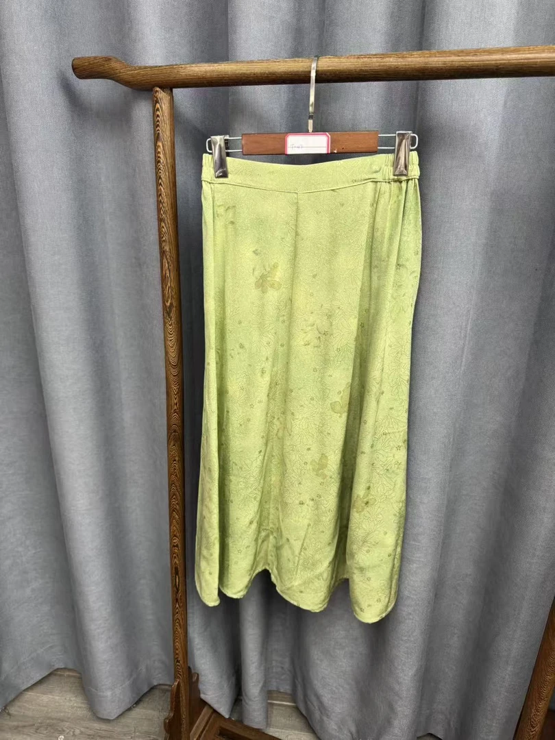 2025秋季新款时尚百搭桑蚕丝半身裙女T047