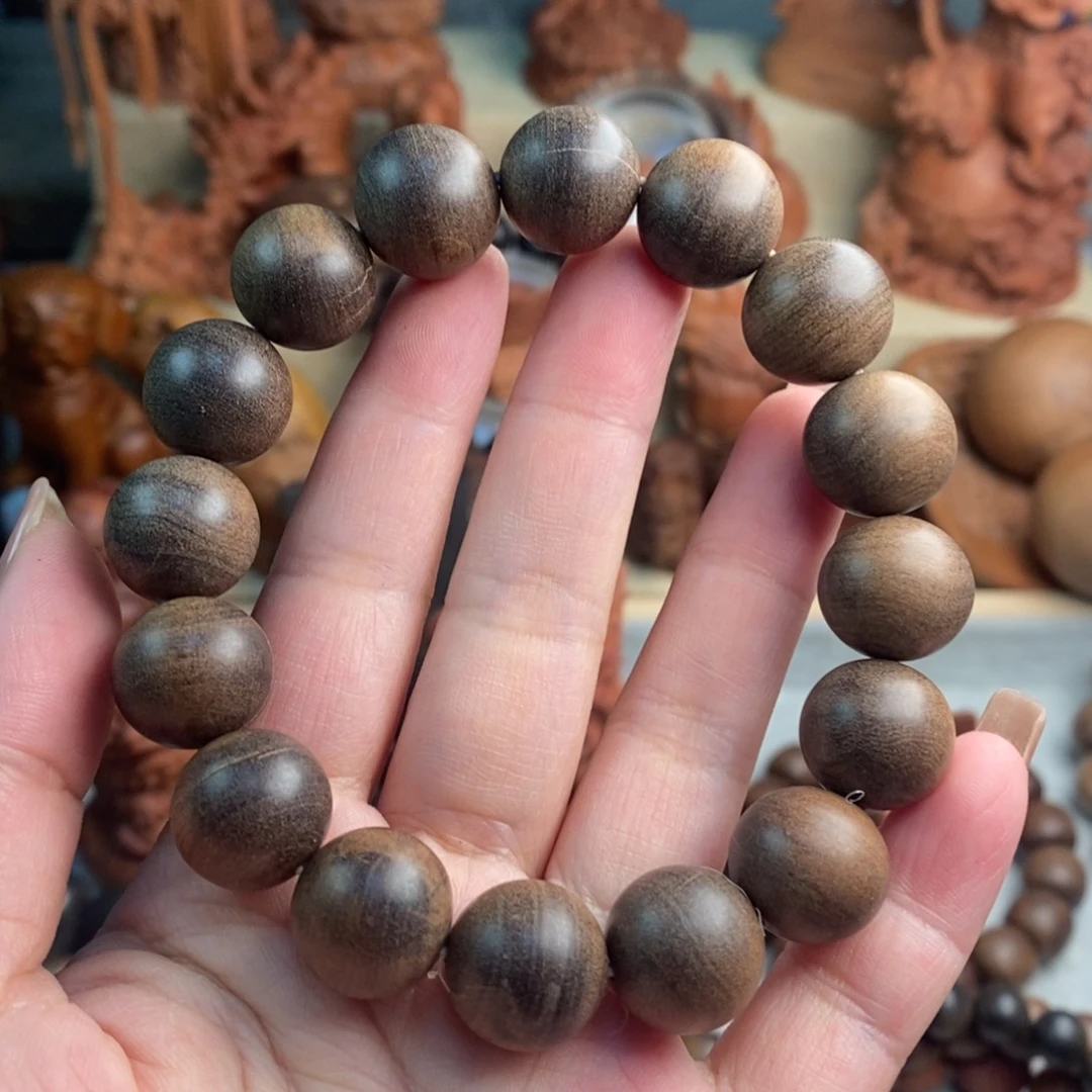 檀香木手串/手链印度迈索尔老山檀大瑕疵奶香1.5