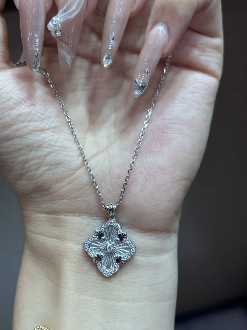 X【铂金纪】PT950铂金镶嵌套链 布契套链