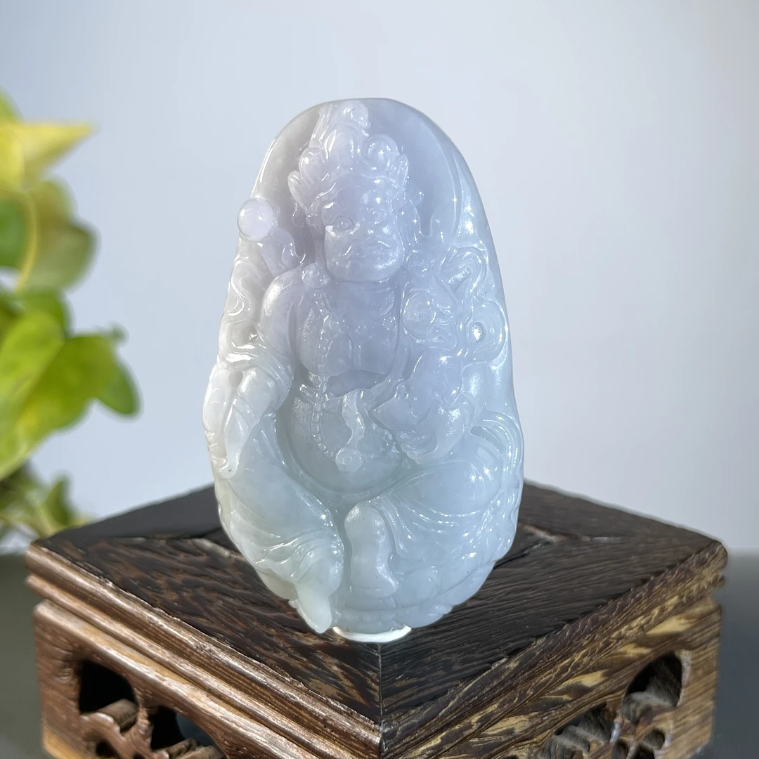 JXA12-196  天然翡翠缅甸A货 黄财神