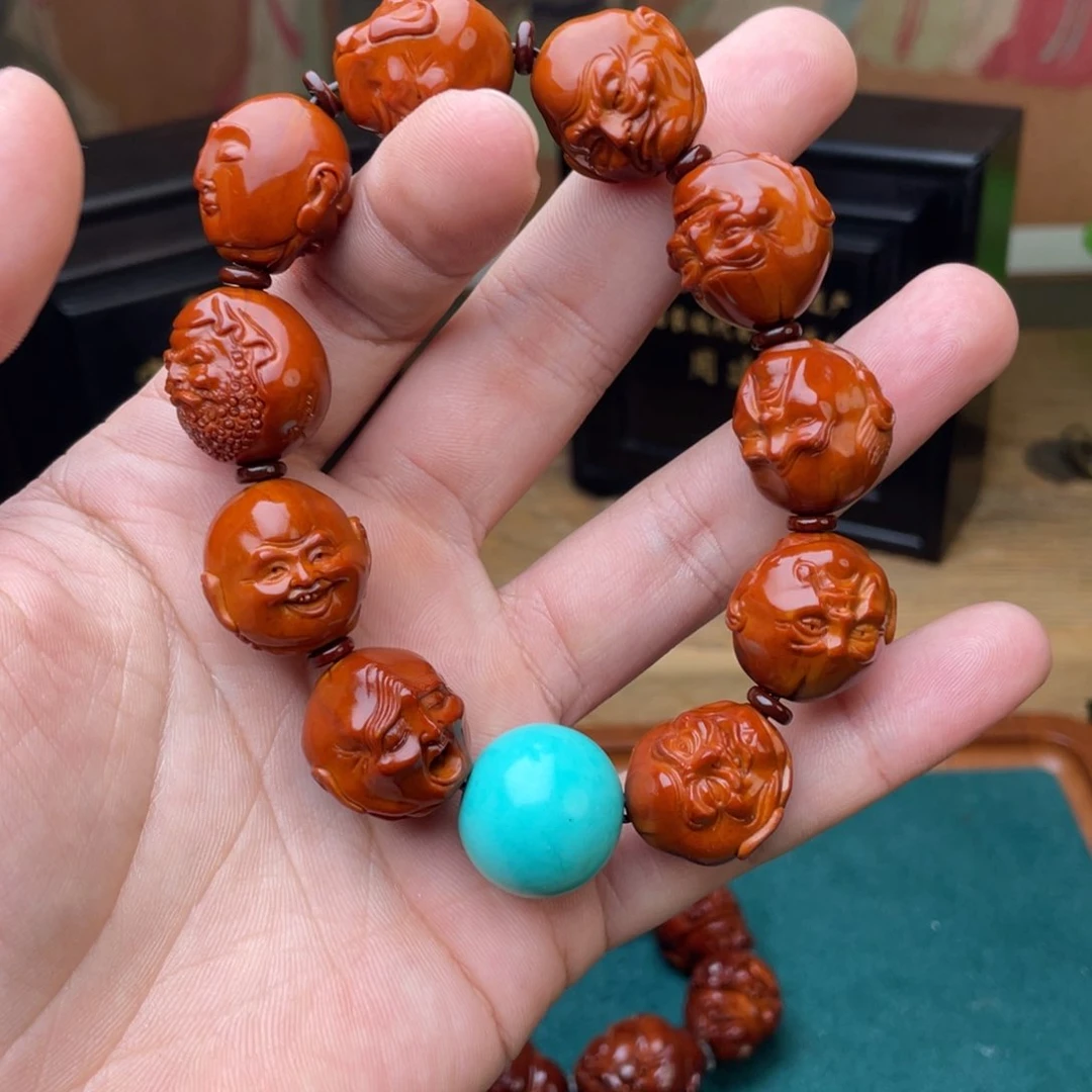 橄榄核吊坠【****桃写实罗汉表弟回血