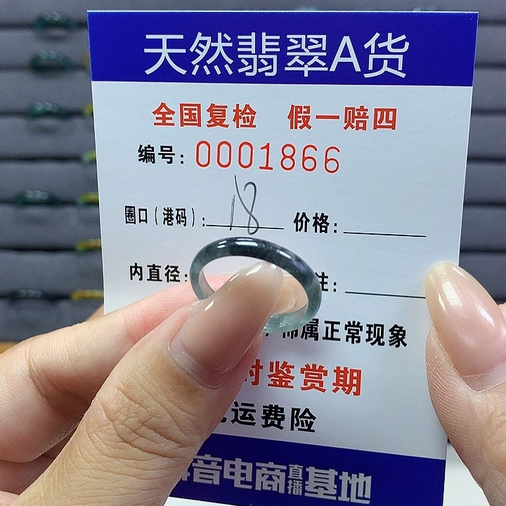 翡翠戒指未镶嵌    1866