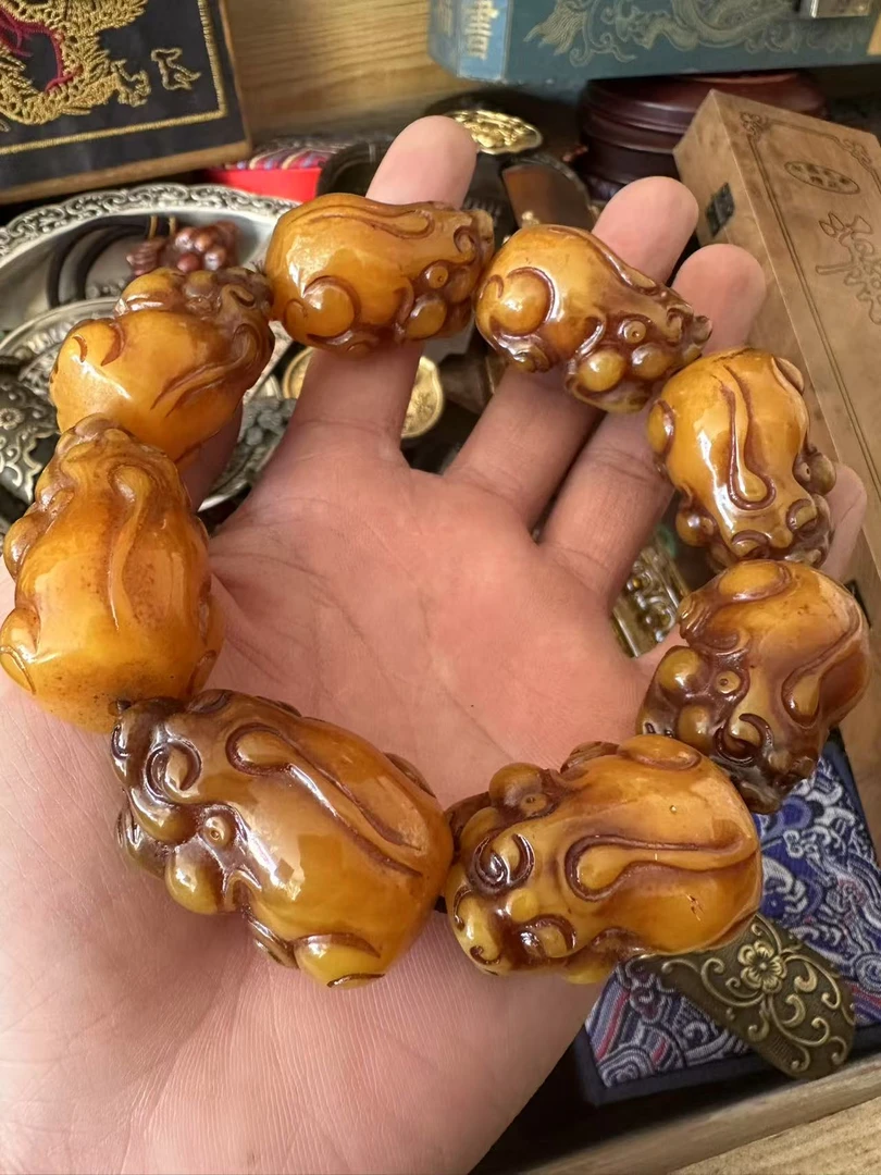 【闪购链接】老蜡貔貅手串