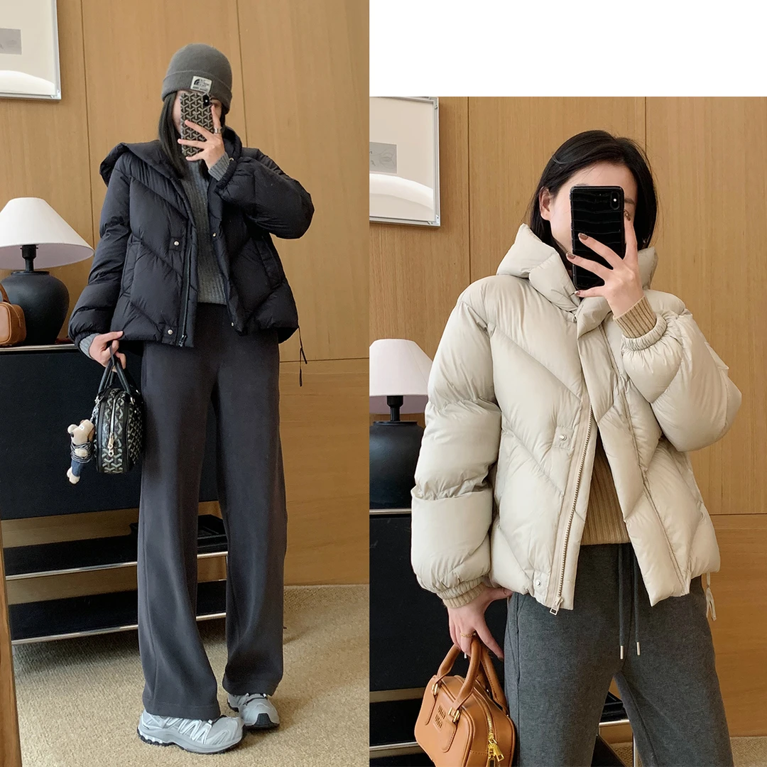 大叮自制清仓【棉花糖】云感无胆防绒可溯源90白鸭绒羽绒服！S5761