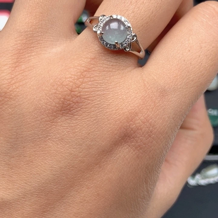 翡翠未镶嵌戒指戒指