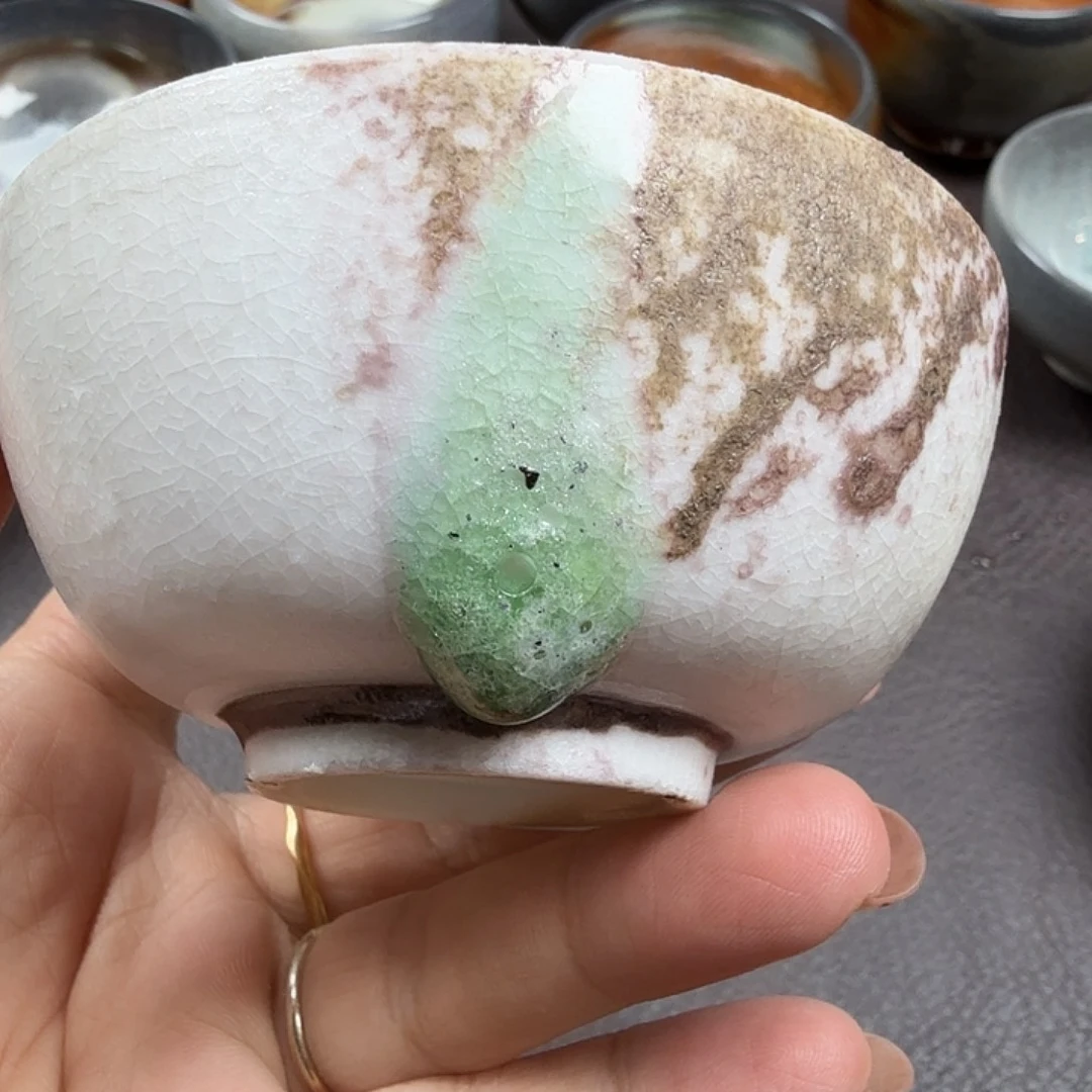 手工手作柴烧主人杯
