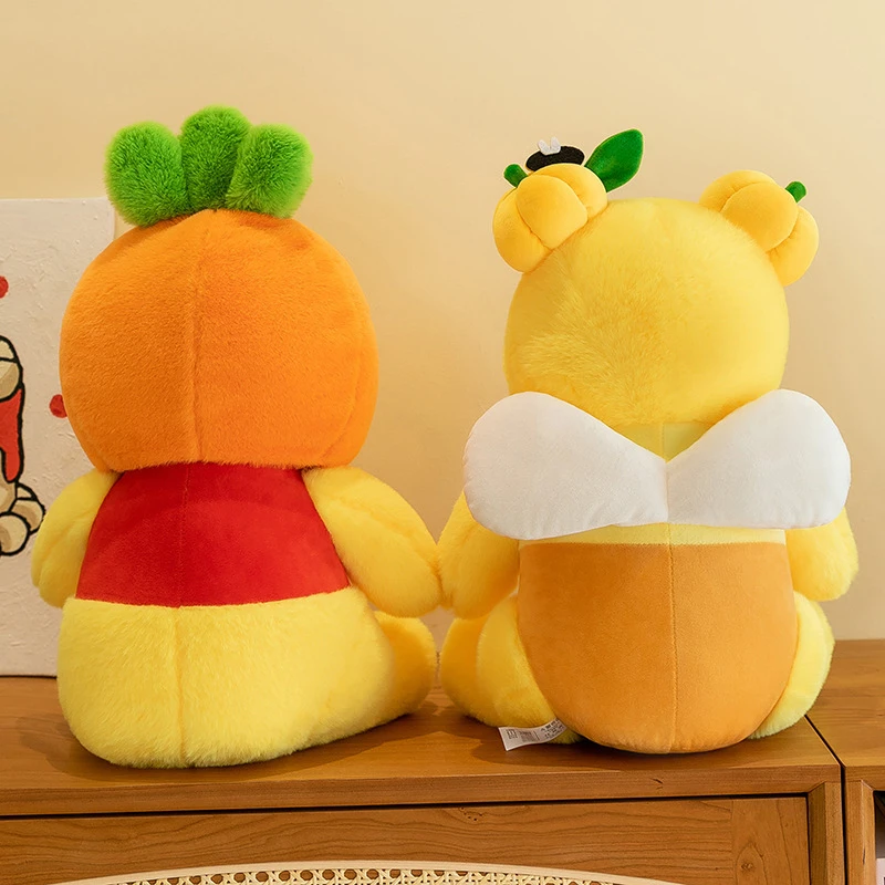 2024新款8寸维尼熊毛绒公仔批发菠萝维尼玩偶黄油小熊抓机娃娃批