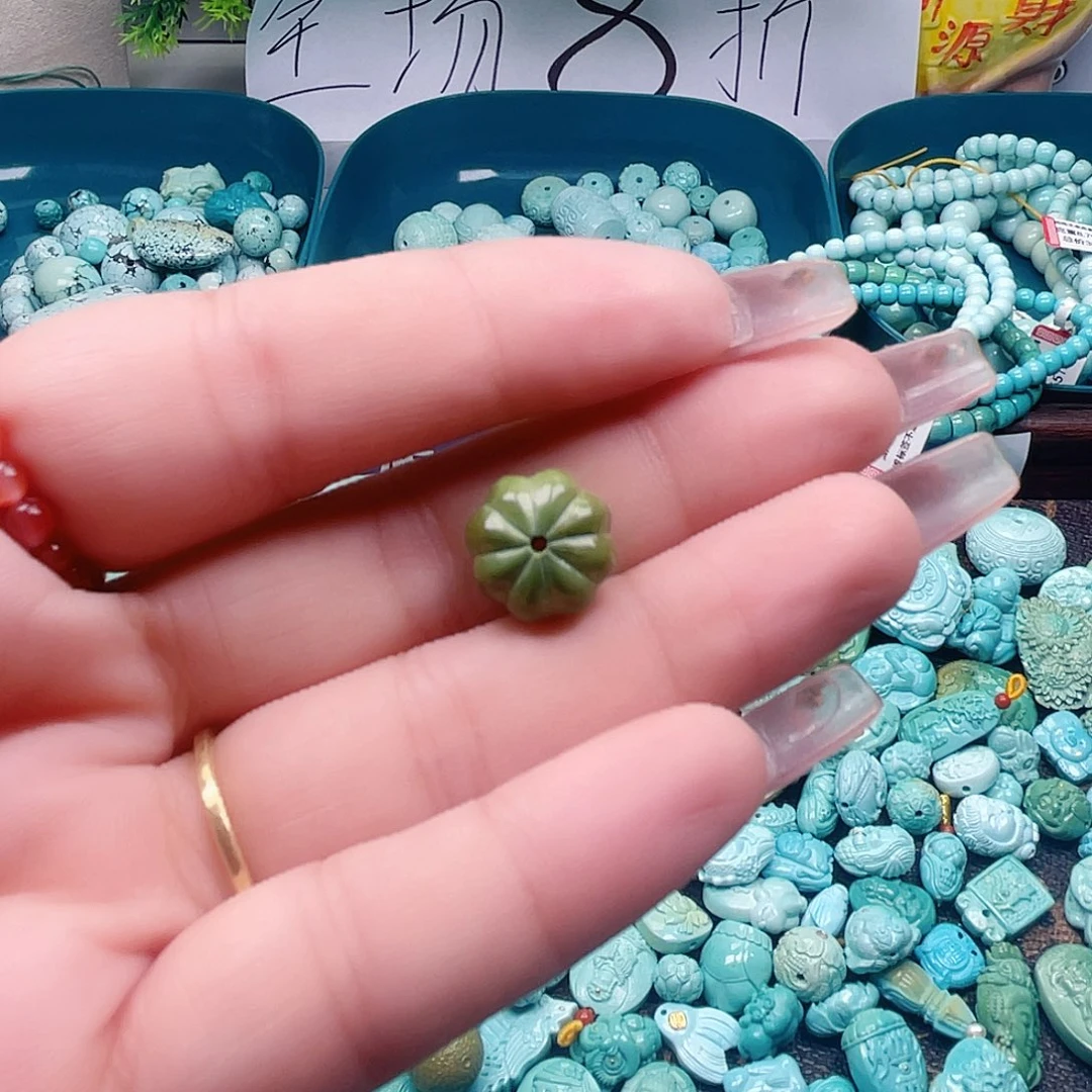 绿松石未镶嵌吊坠(不含链)