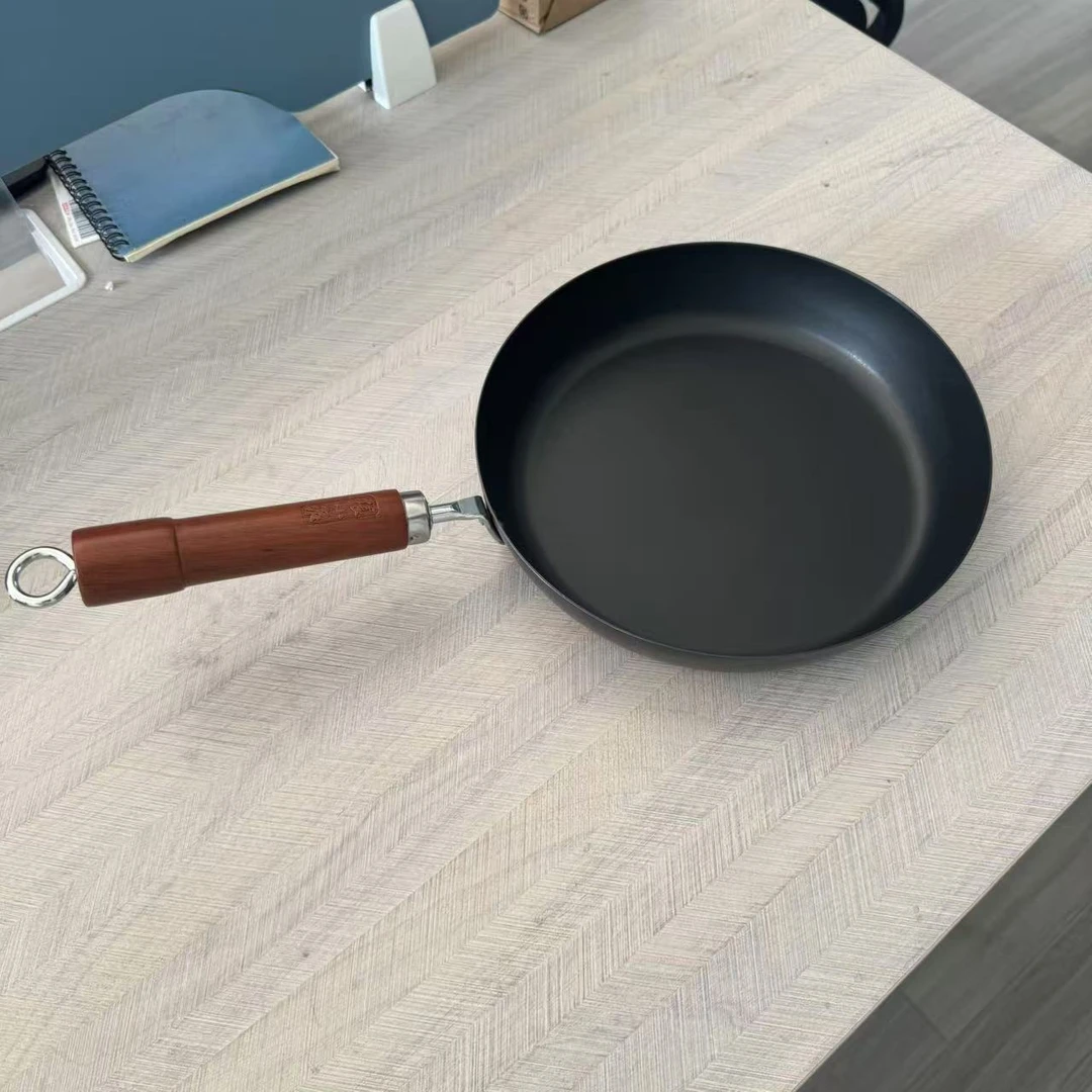 24cm极铁煎锅无涂层加厚免开锅小煎锅1