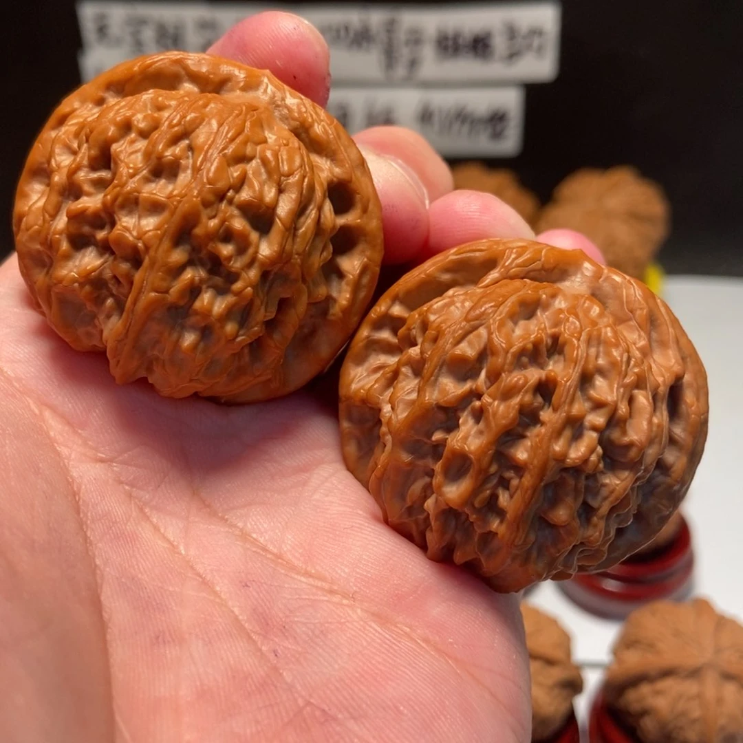 吊坠文玩核桃金麒麟45尺32