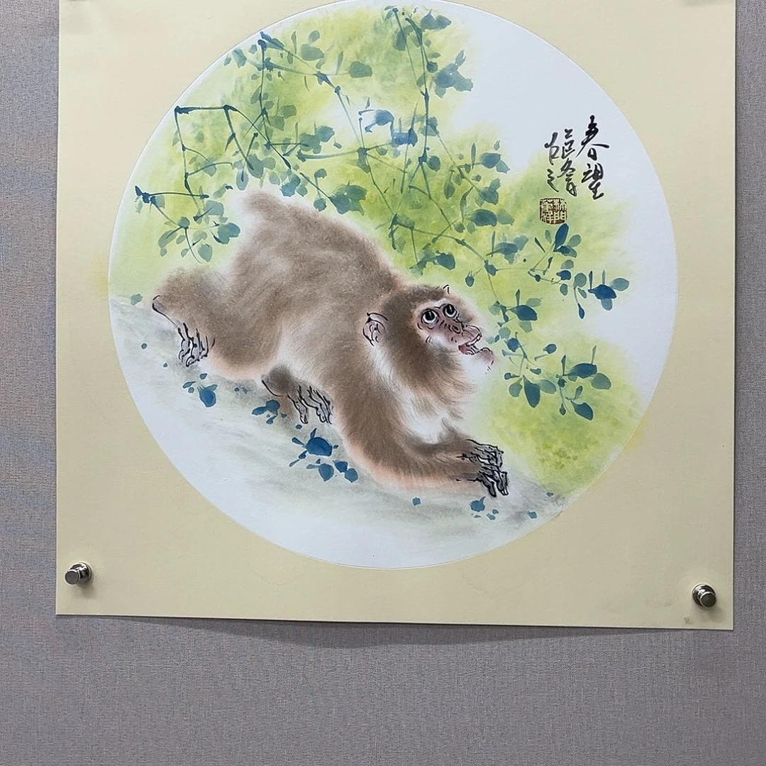 国画艺术家真人手绘