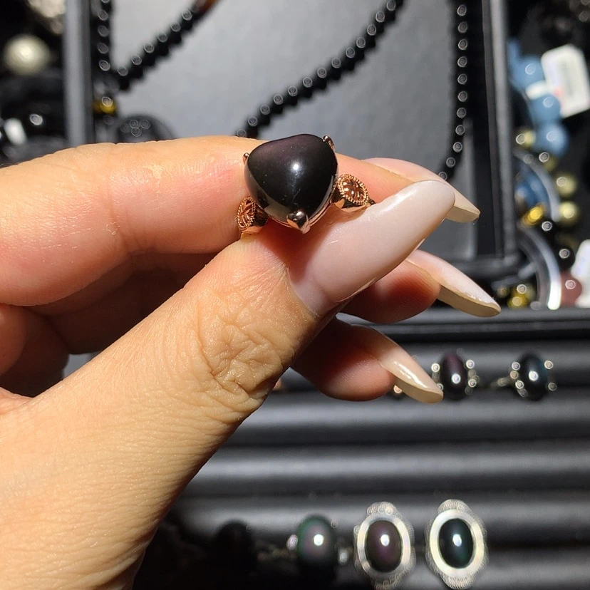 【闪购商品】未镶嵌黑曜岩珠宝奇石油**甜