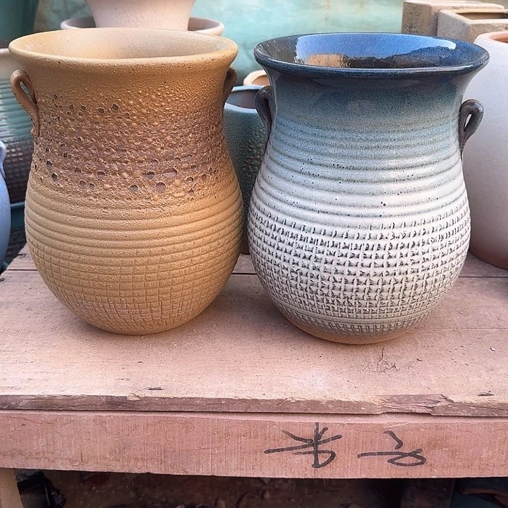 红陶微瑕花盆处理来啦