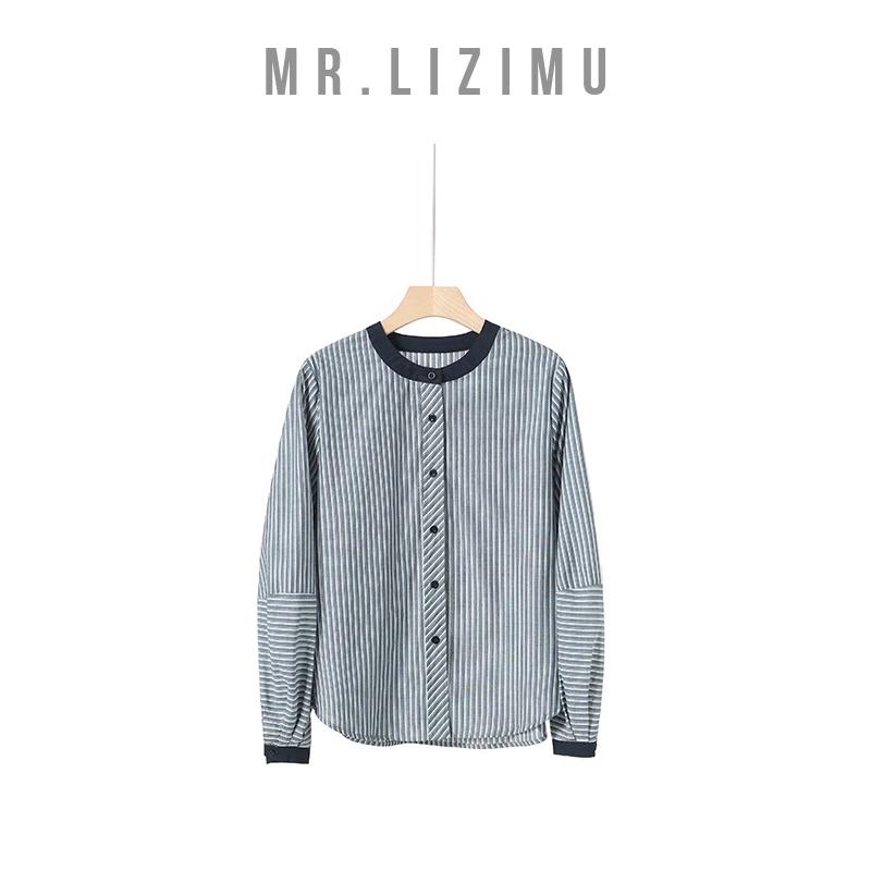 李子木先生显瘦条纹设计衬衫女2025新款爆款洋气精致老钱学院穿搭