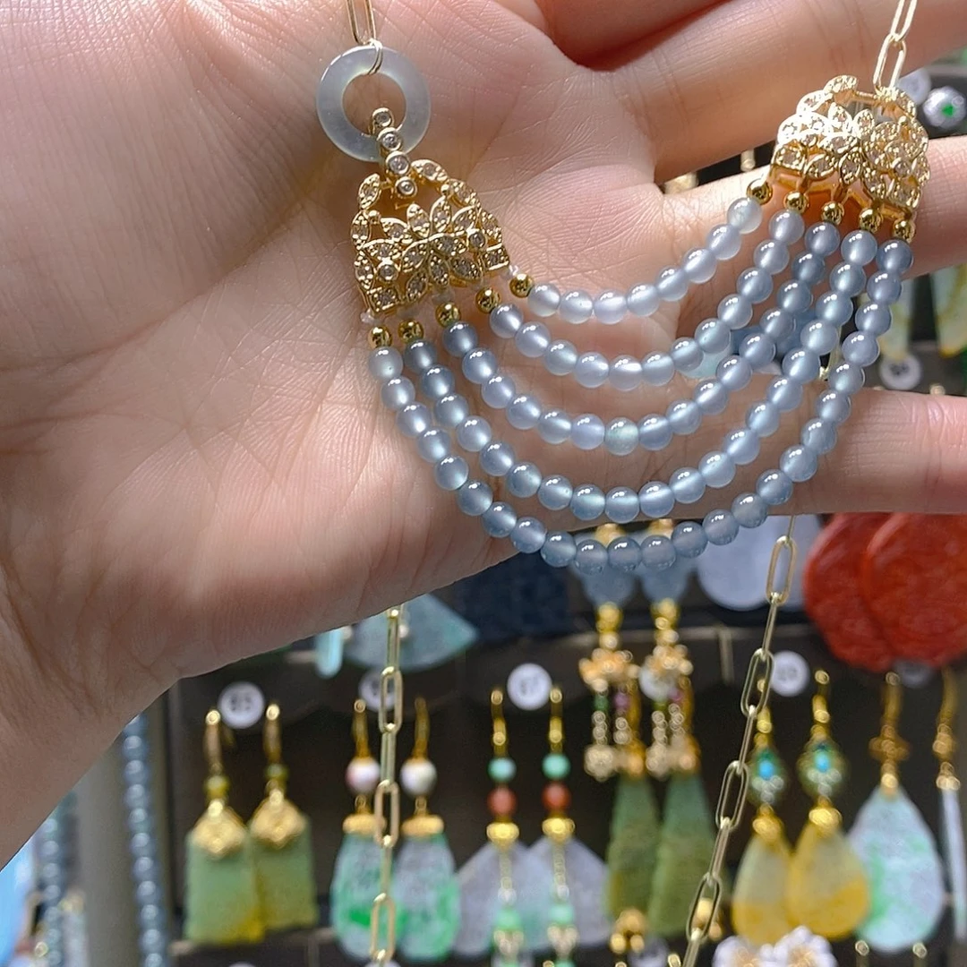 未镶嵌翡翠耳饰翡翠