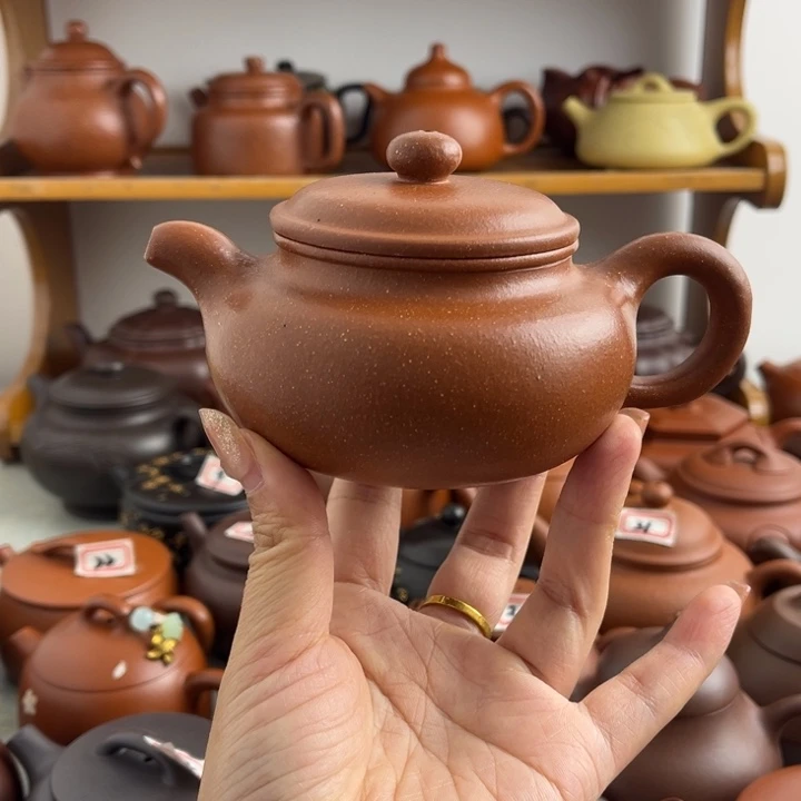 紫砂茶壶250cc降坡半手