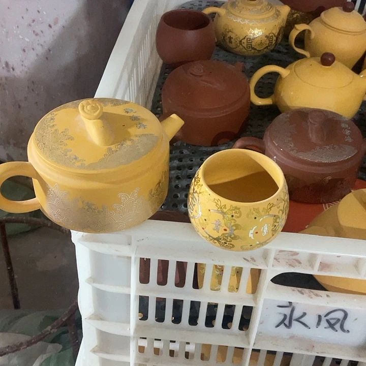 茶壶紫砂茶壶一壶俩个杯子