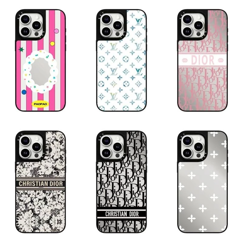 [牌牌系列]合集黑框镜面CASETI苹果手机壳16pro磨砂镜面