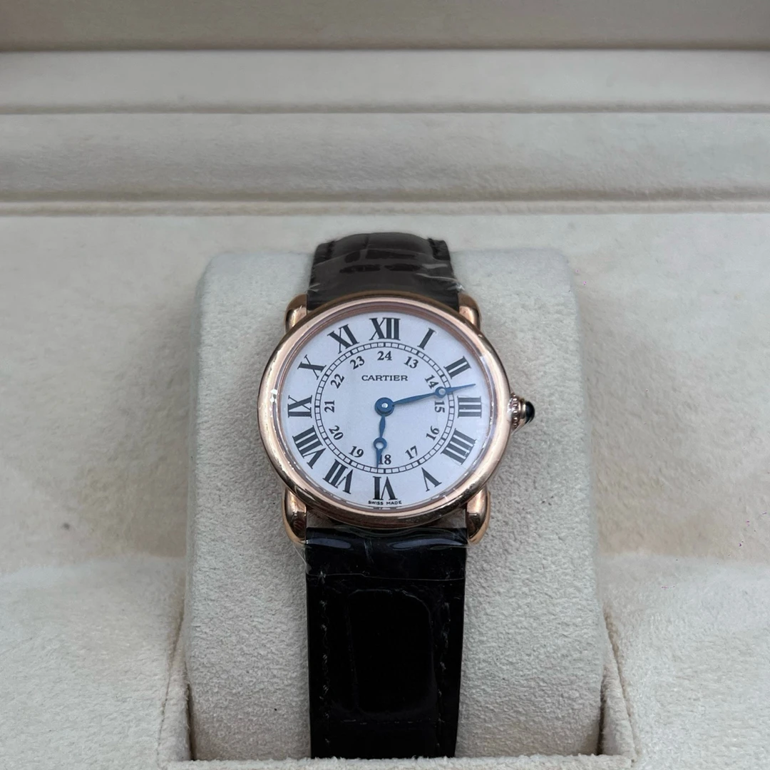 95新 Cartier/卡地亚 型号W6800151 女款石英腕表，29毫米，18k玫瑰