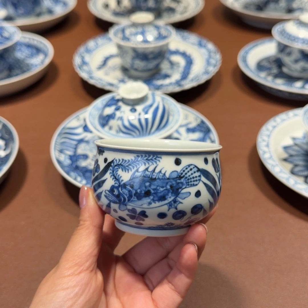 手工手绘茶具福利主人杯