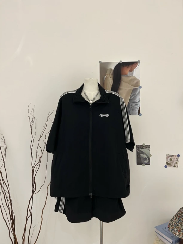 01668 韩系简约休闲运动风套装