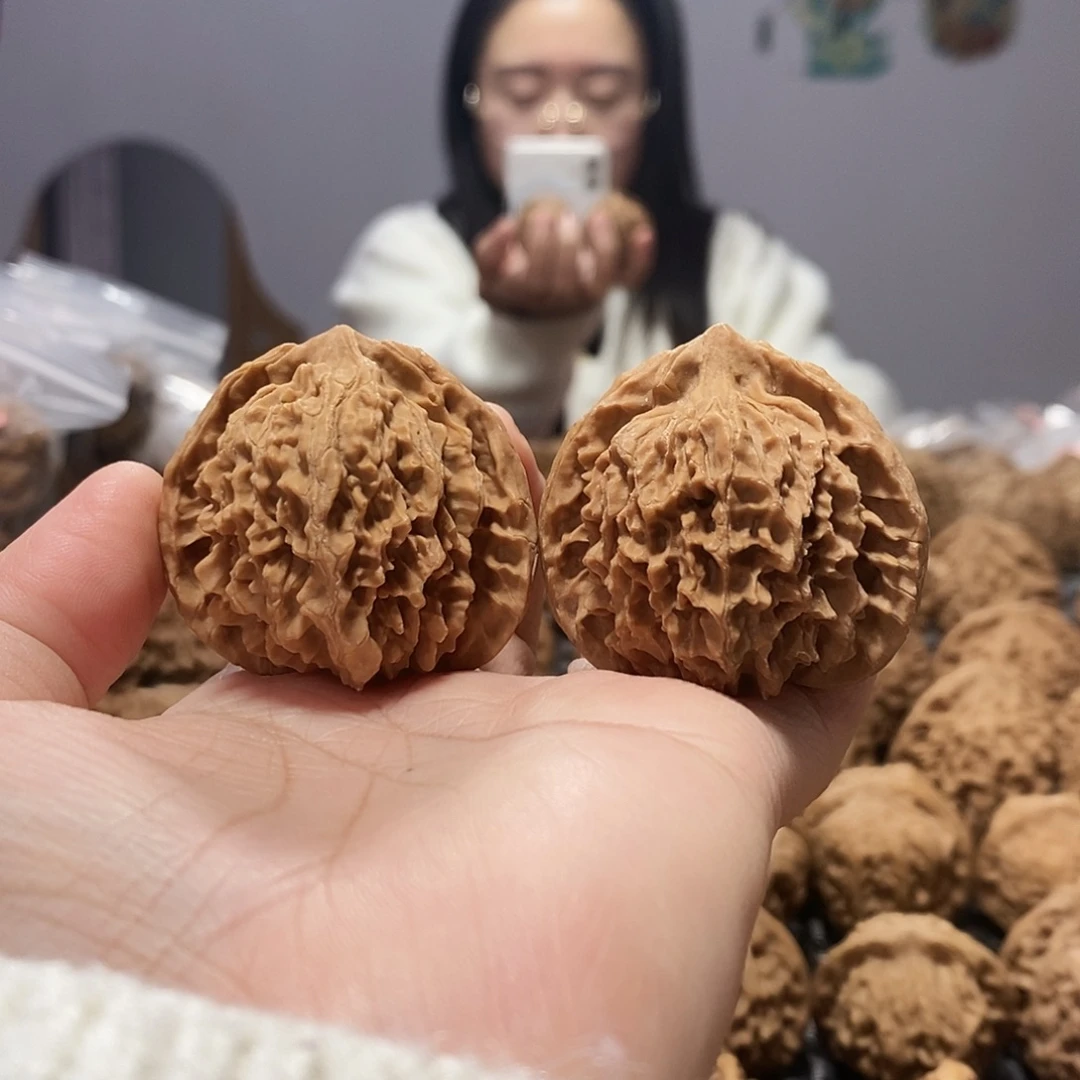 文玩核桃吊坠仙人球42磕