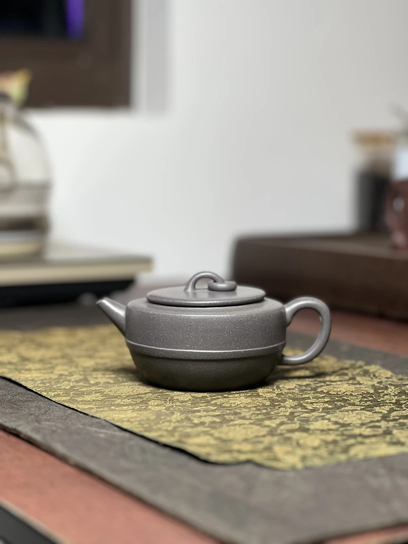 原矿天青泥集玉全手工220毫升宜兴茶具泡茶茶壶套装紫砂壶