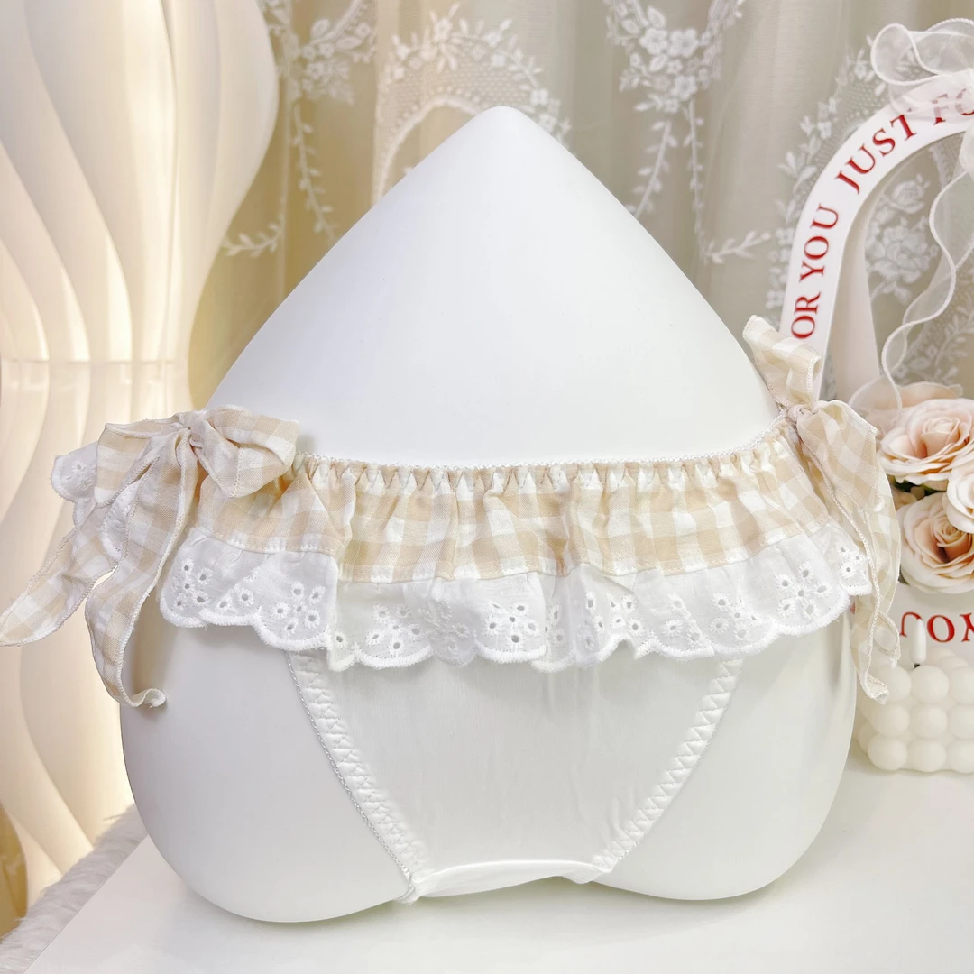 (90-125斤)甜美纯欲性感透气可爱少女舒适牛奶丝女士女生内裤