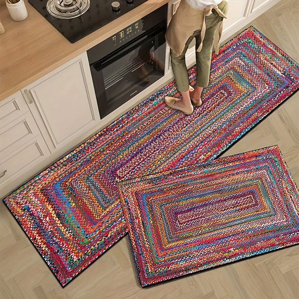 【新疆西藏包邮】拍一发2 彩色仿麻床边飘窗玄关走廊地毯地垫