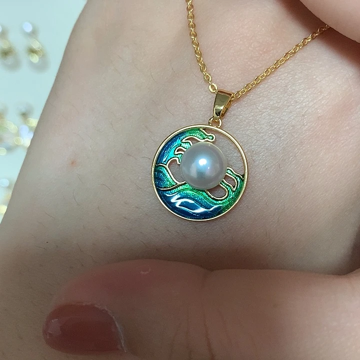 淡水珍珠合金颈饰