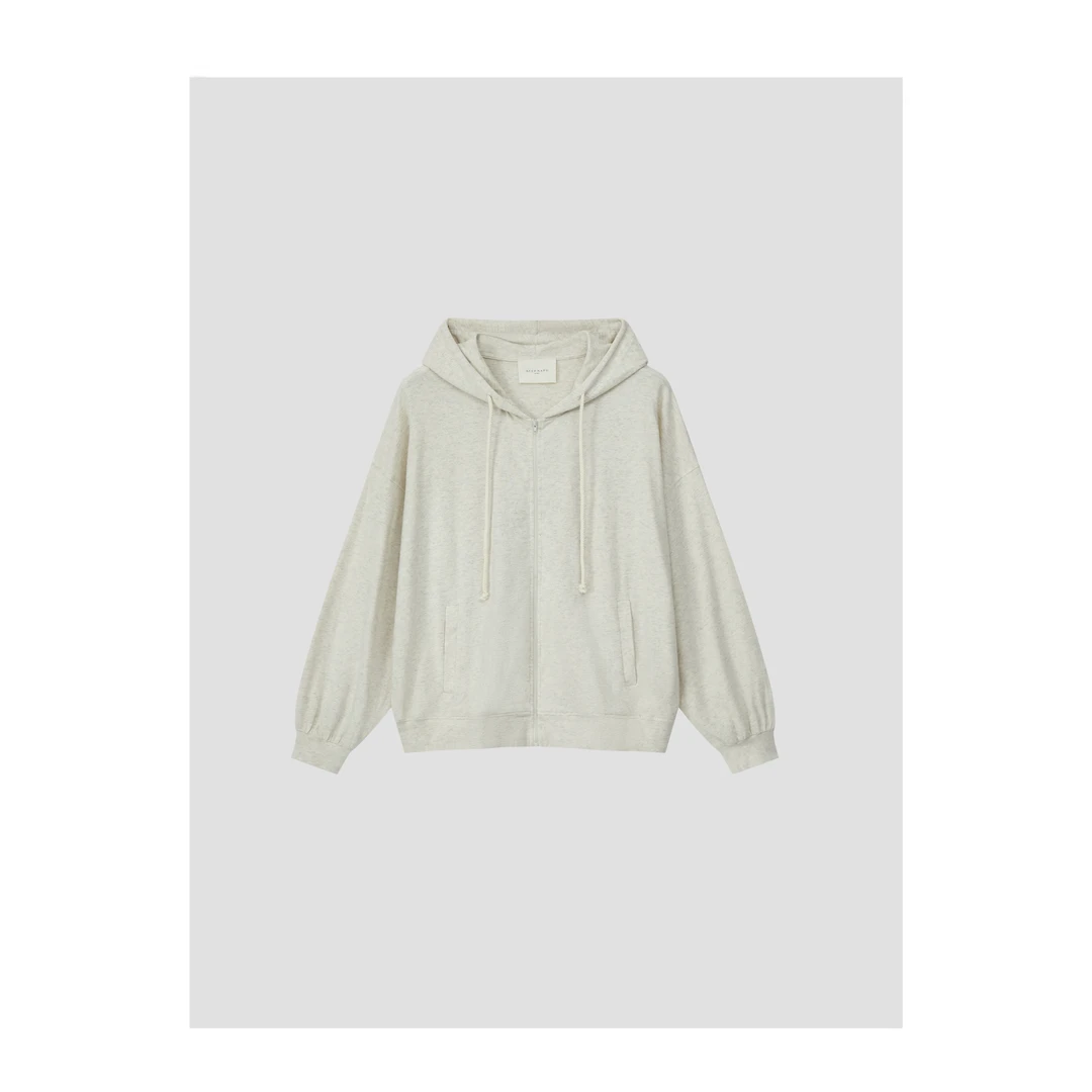 靠谱的私服【云朵卫衣】秋季新款百搭显瘦高级花杏灰卫衣KP24163