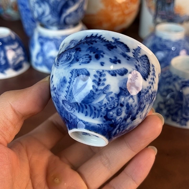 ****顺瓷片景德镇全手工手绘陶瓷