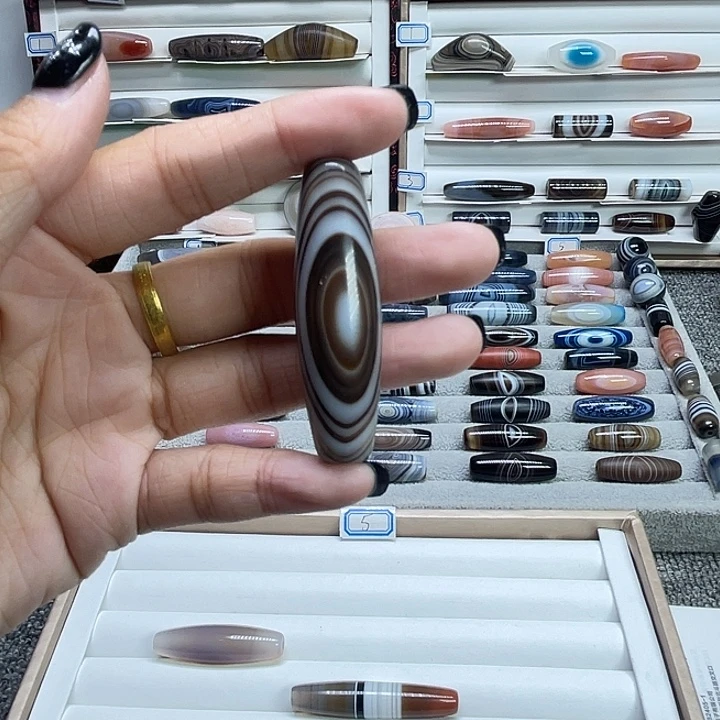 天***祥玛瑙/玉髓合金珠宝半成品