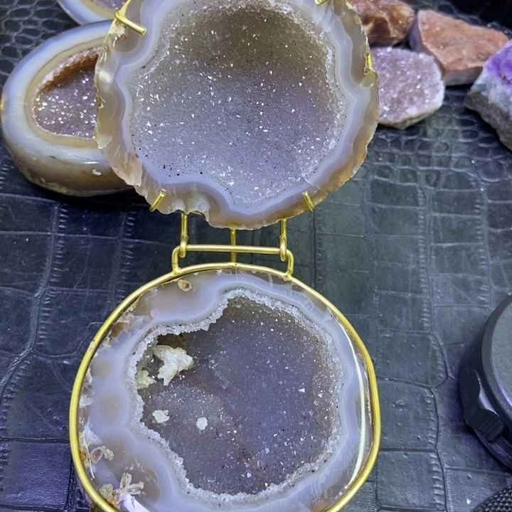 未镶嵌珠宝半成品水晶聚宝盆